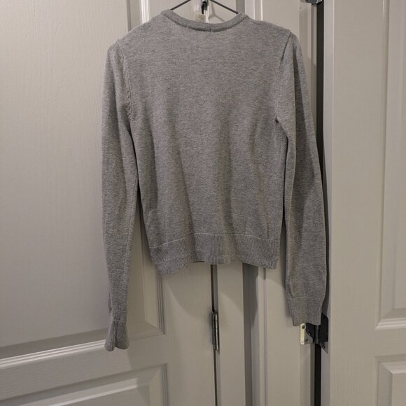 H&M Button Up Cardigan, Size XS, Light Grey - Picture 2 of 3